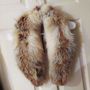 Sasha cape fox fur detachable collar